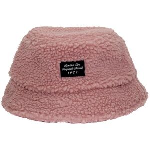 Girls Limited Too Faux Shearling Bucket Hat pink